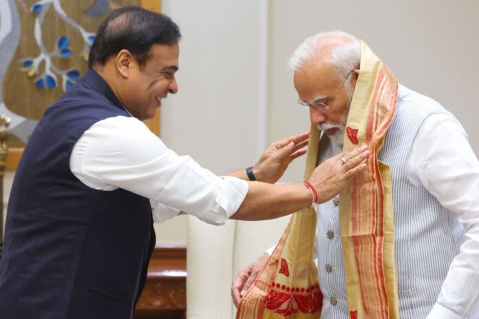 assam-cm-calls-on-pm-modi,-invites-him-to-bhupen-hazarika’s-birth-centenary-celebrations