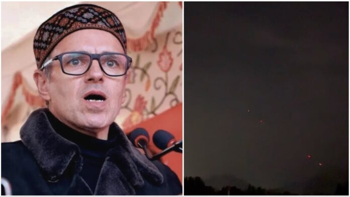 this-is-no-ceasefire:-omar-abdullah-posts-clip-of-air-defence-tackling-pak-drones