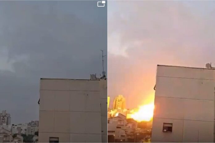 video:-moment-when-iranian-missile-hits-be’er-sheva-hours-after-ceasefire-with-israel