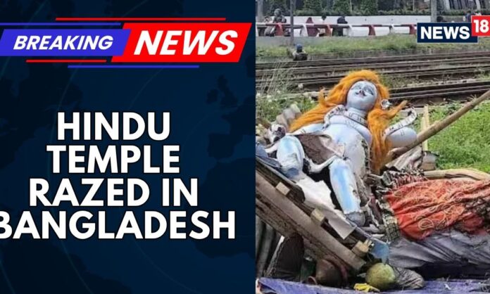 hindu-temple-in-dhaka,-bangladesh-has-been-demolished-and-idols-have-been-crushed-by-bulldozers
