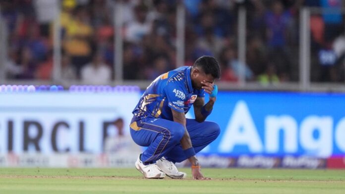hardik-pandya-sinks-to-ground,-takes-the-blame-after-mumbai-lose-qualifier-2