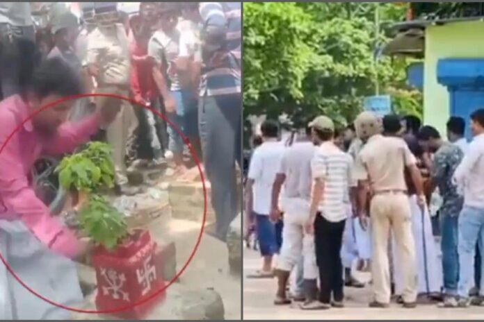 temple-vandalism-sparks-tension-in-bengal’s-maheshtala;-18-arrested,-kolkata-cop-injured