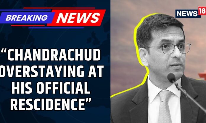 former-cji-chandrachud-overstaying-in-official-residence,-sc-writes-to-centre-seeking-removal