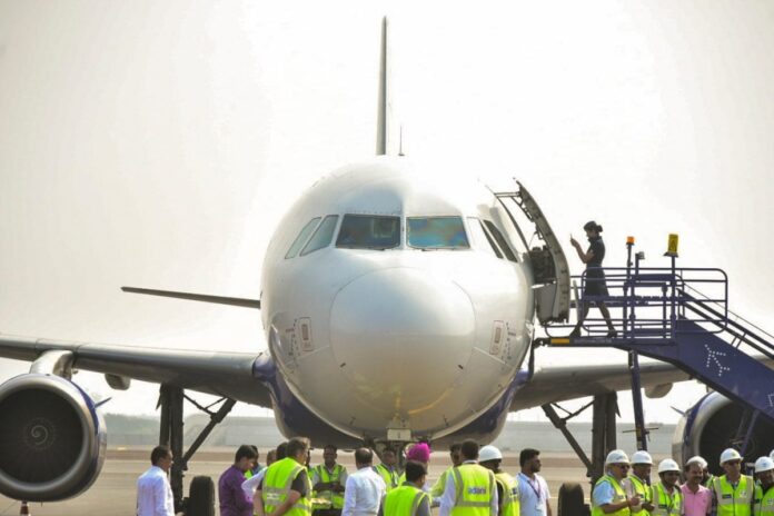 indigo-indore-raipur-flight-makes-emergency-landing-after-mid-air-false-alarm