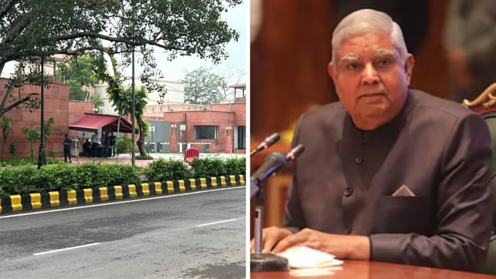 jagdeep-dhankhar-to-vacate-residence,-started-packing-the-night-he-quit