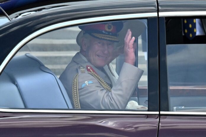 king-charles-seen-driving-queen-camilla-to-church-in-scotland-in-first-summer-outing