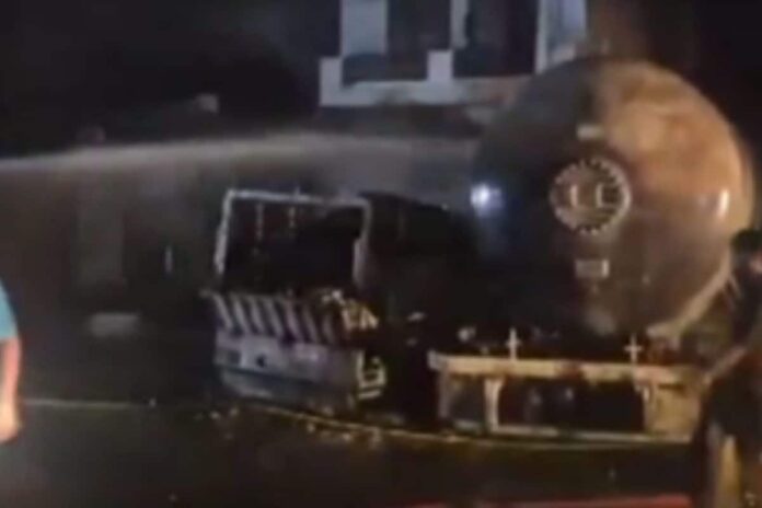 lpg-tanker-pickup-truck-collision-triggers-massive-blast-in-punjab’s-hoshiarpur;-one-killed